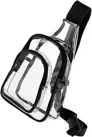 2pcs Transparent Shoulder Bag Sling Bag Clear Bag Stadium Clear Crossbody Stadium Clear Bag Mini Clear Backpack Clear Belt Bag Clear Stadium Bags for Women Clear Cross Body