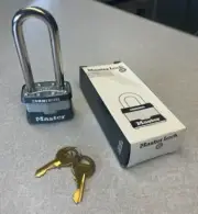 Long Shackle Padlock, Master #1LJ, Keyed Alike 2196