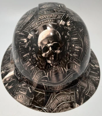 New Full Brim Hard Hat Custom Hydro Dipped 9/11 WE WILL NEVER FORGET
