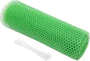 CANIGHT 1 Set Garden Fence Netting Flexible Mesh Barrier for Landscaping Edging with Random Zip Ties Easy to Install Protects Grass and Ground Edges