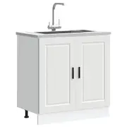 vidaXL Sink Base Cabinet Porto White 80x46x81.5 cm Engineered Wood