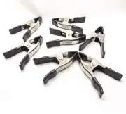 Lot of 7 Home Depot 573–682 2″ Deluxe Metal Spring Clamp W Rubber Grips