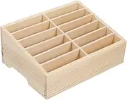GRIRIW Mobile Phone Shop Supply Wooden Section Case Multi-grid Phone Storage Box