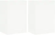 TV Wall Cabinet Set of 2 | White Engineered Wood TV Unit | 40.5x30x60 cm | Space-Saving Design for Living Room & Bedroom | Modern & Durable