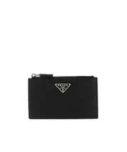 Prada Zip-Up Cardholder One size Black