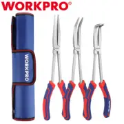 WORKPRO 3-PIECES Long Reach Pliers Set 11 Inch Extra Long Needle Nose Pliers Set