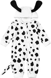 Merqwadd Baby Dog Halloween Costume Boy Girl Dalmatian Spotted Puppy Onesie Aminal Halloween Cosplay