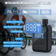 Electric Air Pump Cordless Inflator for Bicycle Pump Presta Valve Schrader Valve