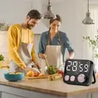 LED Digital Large Kitchen Cooking Timer Count-Down Up Clock Alarm Magnetic