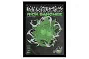Rick And Morty 90S Rave Rickvival Rick Paper Print (Black/Green/White) (40cm x 30cm)