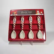 Williams-Sonoma 2008 Nordic Elf Spoons Stoneware Set of Four (4)