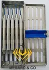 Implant Scaler & Curettes Set Lightweight Hollow Handle TITANIUM Blue