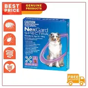 NEXGARD SPECTRA for Dog PURPLE 3 Chews Flea and Heartworm Control 15.1 to 30 Kg