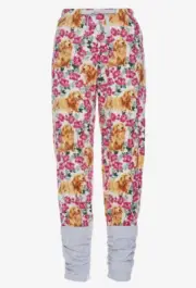 NEW PETER ALEXANDER DACHSHUND DOG BAMBOO FLANNELETTE LEGWARMER PJ PANTS M $89.9