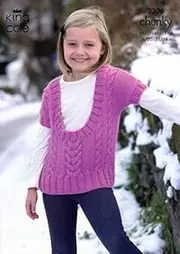 King Cole Childrens Tunic & Waistcoat Comfort Knitting Pattern 3306 Chunky