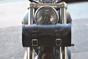 HANDCRAFTED LEATHER TOOL BAG FOR HARLEY DAVIDSON DYNA, SPORTSTER, SOFTAIL