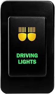 12V 3A ON-OFF Push button Switch DRIVING LIGHTS for Nissan PATROL GQ (1987~1997) GU Series 1 (1997~2001) AMBER GREEN