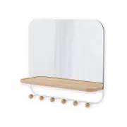 Umbra Estique Entryway Mirror White 45.7x10.2x40.6cm