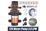 Water Pump 12V RV Camper Pressurized Pump Caravan Boat SEAFLO SFDP1-010-040-21