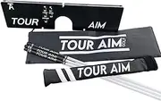 [Tour Aim] 2.0 Golf Training Aid W/ 3 Alignment Sticks & 5 Swing Plane Features | Improves Aim and Alignment. 5 Different Swing Plane Angles. Portable Indoor/Outdoor Training aid | Light Weight (10 oz)