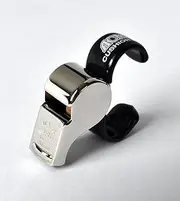 Acme 477/58 Thunderer Official Referee Finger Whistle, Nickel Plated