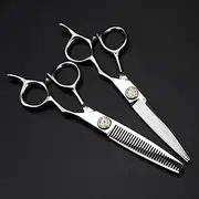 Professional Hair Cutting Shears, 6inch Professional Japan 440c Upscale Scissor Gem Cutting Barber Scissors Haircut thinning Shears Hairdresser Scissors