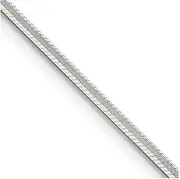 [JewelryWeb] 925 Sterling Silver Solid Polished 1.65mm Octagonal Snake Chain Lobster Claw Jewelry Gifts for Women - Length Options: 46 51 61 76