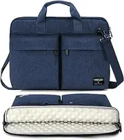 [KINGSLONG] Laptop Case Bag Sleeve, Lightweight Laptop Computer Notebook Ultrabooks Carrying Case Sleeve Handbag Cover for Men Women Fit for Acer Asus Dell Lenovo HP Toshiba ect 15-15.6 Inch Blue