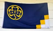 World Association of Girl Guides & Girl Scouts Flag 36"X50", New