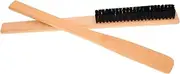 EXQUIMEUBLE Hotel Room Essential: Wooden Brush Set Long Handle Garment Brush Shoehorn for Cleanliness Go
