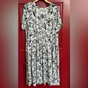LOGO by Lori Goldstein Regular Rayon 230 Dress December Sky XL Liquid Knit
