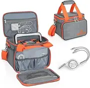 Travel & Business Carrying Case Bag Compatible with Explorer 160/240/300, with Waterproof Bottom and Front Pockets and 3 in 1 Retractable USB