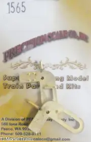 Precision Scale O #1565 Motion Hanger Slide Valve K-27, R&L (Brass)
