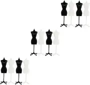 TOYANDONA 12pcs Doll Clothes Stand Adorable Desktop Mannequin Model Display Rack for Doll Outfits for Diy Dress Support Creative Play Accessories Showcase