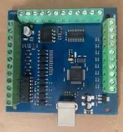 CNC MACH3 USB 4 Axis 100KHz Smooth Stepper Motion Controller card breakout board