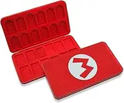 Game Card Case für Nintendo Switch, Silikon Spielkartenhülle Etui Aufbewahrungsbox, Switch Spielkartenhalter Grosse Kapazität für 24 NS 24 TF Karten, mit Geschenk Schlüsselanhänger