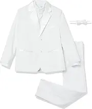 [Joey Couture] Boy's Tuxedo Suit Set with Shirt and Bowtie