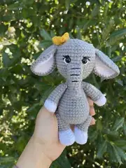 Elephant - Amigurumi Crochet Elephant - Stuffed Elephant - handmade elephant .