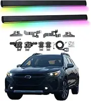 BJOHQ Electric Running Boards Compatible for Subaru XV 2015-2025 with Light, SUV, Off-Road & Pickup Trucks - Retractable Truck Steps & Nerf Bars