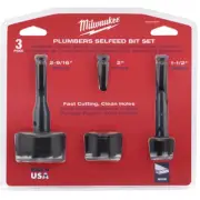 Milwaukee 49-22-0030 model 3-Piece Plumbers' Self-Feed Bit Set