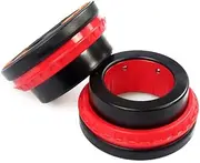 RISINGFIT Olympic Barbell Clamps Collars Quick Release Pair of Locking Weight Clips (red)