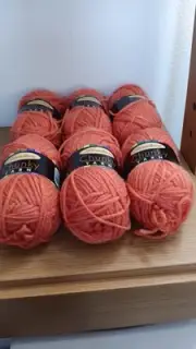 Herrschners Chunky Yarn Lot Of 6 Skeins Saffron 100% Acrylic New