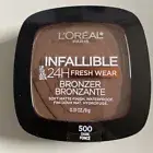 NEW L'Oreal Paris Infallible 24H Fresh Wear Bronzer 500 Dark SEALED