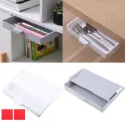 Under Desk Storage Box Under Standing Desk Shelf Eraser Watercolor Pen Storage