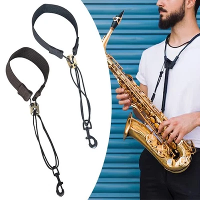 Saxophone Neck Strap Soft Comfortable Sax Strap for Saxophone Soprano Alto