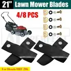 4/8X Quality replacement Lawn Mower Blades & Bolts Kit for 21" Honda HRU216