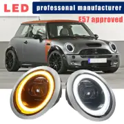 E57 LED Projector Headlights Assembly For BMW Mini Cooper R50 R52 R53 2001-2007