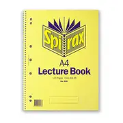 Spirax 906 Lecture Book A4 140 Pages Sidebound Pack Of 10