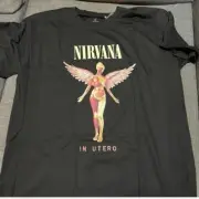 NIRVANA In Utero Licensed Grunge Alt Rock T-Shirt 2022 Medium NEW WITH TAGS