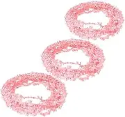 DONFAMDS 3pcs Artificial Eucalyptus Leaf Garland Faux Leaf String DIY Leaves Wreath Forms Fake Vines for Room Decor Holiday Christmas Ornament Crafts 7.5m